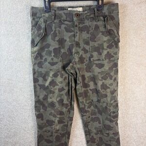 Lucky Brand The Cargo Camo Utility Pants Women's Size 4 (Fits 29x28) Stretch